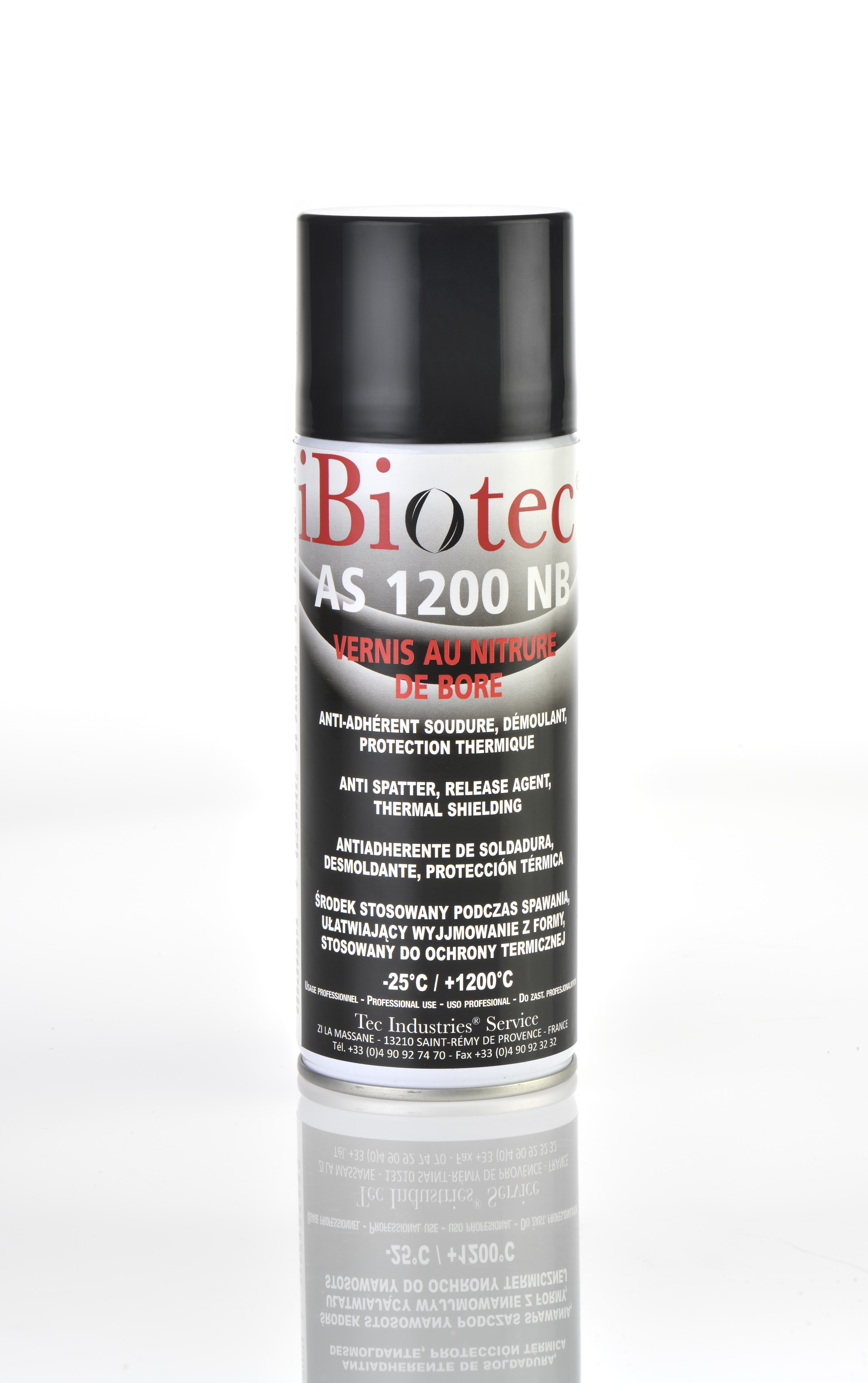 iBiotec aerossol AS 1200 NB anti-solda de nitreto de boro